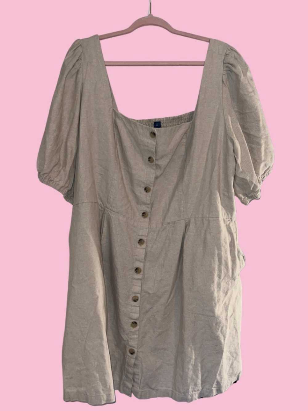 Old Navy Khaki Mini Dress Size 3X